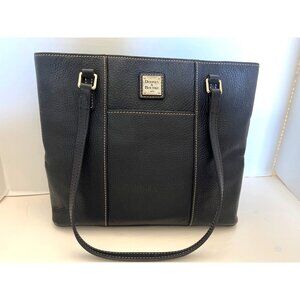 Dooney & Bourke Lexington Shoulder Bag Handbag Tote Black Pebbled Leather